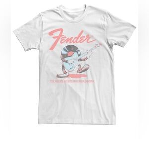 Fender White Graphic T-Shirt for Men
